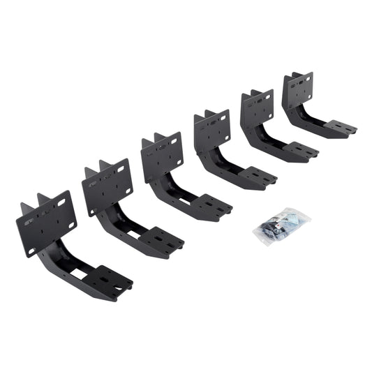 Go Rhino 19-22 Ram 1500 Crew Cab 4DR Mounting Brackets (V-Series V3/RB10 Slim/RB20 Slim) - Tex. Blk