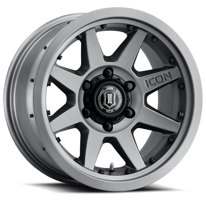 Roue en titane ICON Rebound Pro 17x8,5 6x5,5 25 mm de déport 5,75 pouces BS 95,1 mm d'alésage