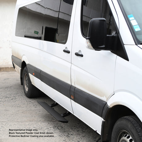 Kit de marchepieds électriques Go Rhino 13-18 Mercedes-Benz Sprinter 2500/3500 Van 3dr E-BOARD E1 - Tex Blk