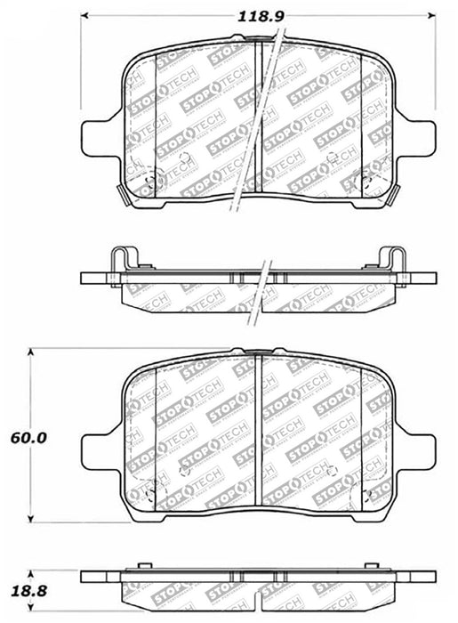 Plaquettes de frein StopTech Street Select - Avant