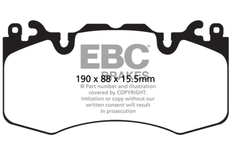 Plaquettes de frein avant extra-robustes EBC 13+ Land Rover Range Rover 3.0 Supercharged