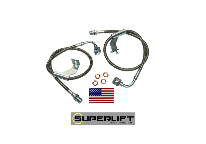 Superlift 1987 GM Pickup/87-91 Blazer/Suburban avec kit de levage 8-12 pouces (paire) Flexibles de frein pare-balles