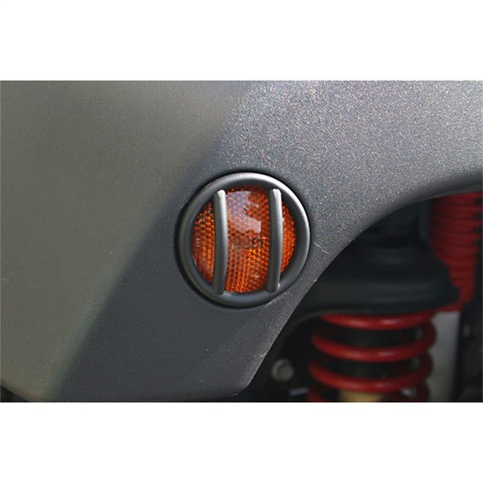 Feu de position latéral noir Rugged Ridge 07-18 Jeep Wrangler JK Euro Guards