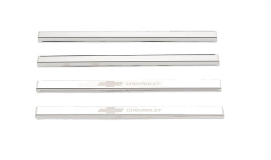 Putco 14-18 Chevy Silv LD - Regular Cab w/ CHEVROLET Etching (4pcs) SS Door Sills