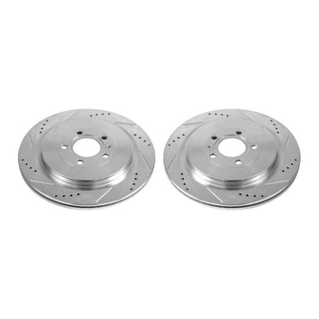 Disques de frein arrière Power Stop 13-14 Ford Mustang Evolution percés et fendus - Paire