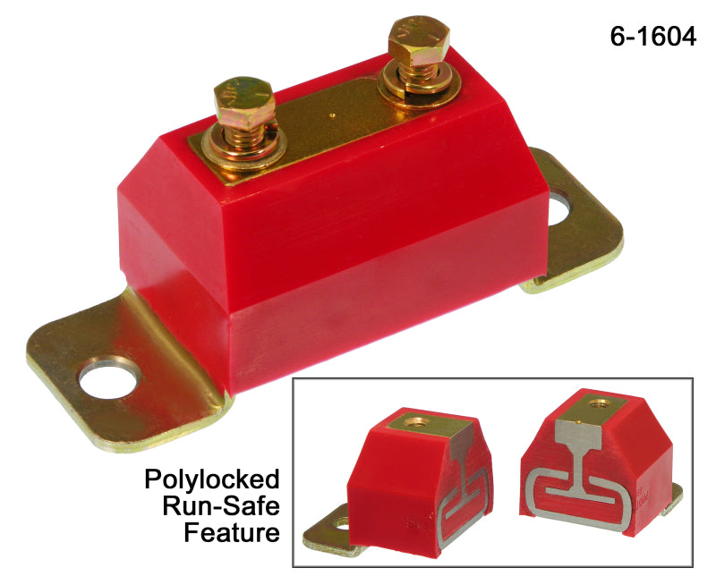 Bagues de montage de transmission Prothane 79-98 pour Ford Mustang - Rouge