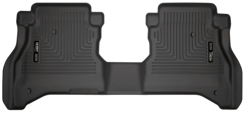 Revêtements de sol noirs Husky Liners 20-21 pour Jeep Gladiator Crew Cab WeatherBeater 2e siège