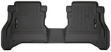 Revêtements de sol noirs Husky Liners 20-21 pour Jeep Gladiator Crew Cab WeatherBeater 2e siège