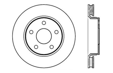 StopTech 07-13 Jeep Wrangler Slotted & Drilled Left Front Rotor
