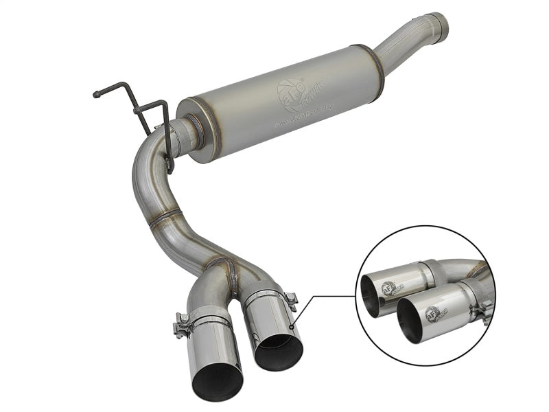 aFe POWER Rebel Series 3.5in 409 SS Cat Back Exhaust w/Pol Tips 14-17 RAM 2500/3500 V8-6.4L Hemi