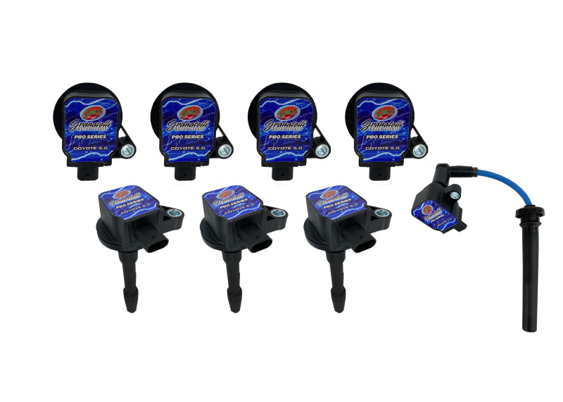 Kit de connexion de fil de bobine sur bougie Granatelli 18-23 Ford 5.0L 4V Pro Series avec packs de bobines (60 000 volts)