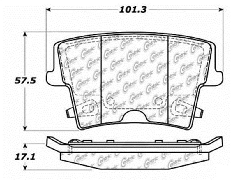 Plaquettes de frein sport StopTech avec cales et matériel