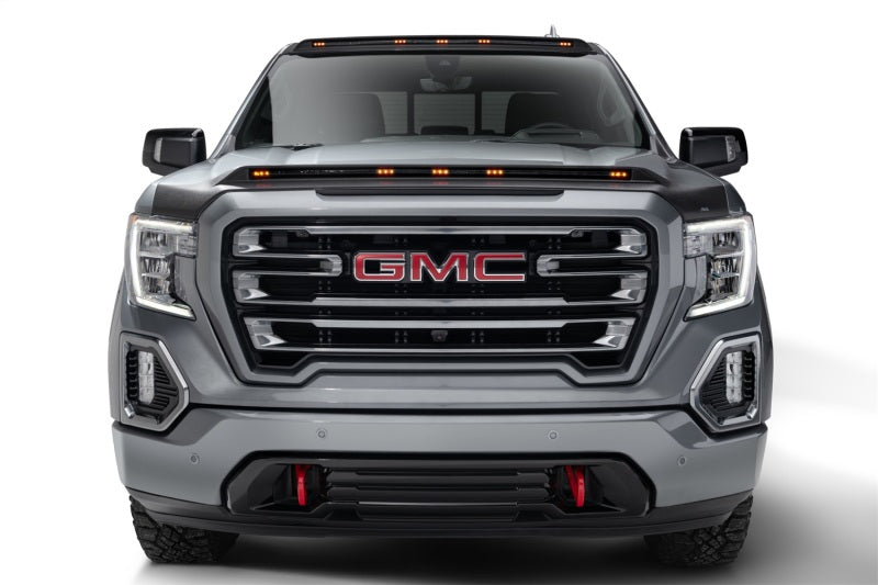 Capot de protection à profil bas Aeroskin AVS 19-22 GMC Sierra 1500 avec lumières - Noir