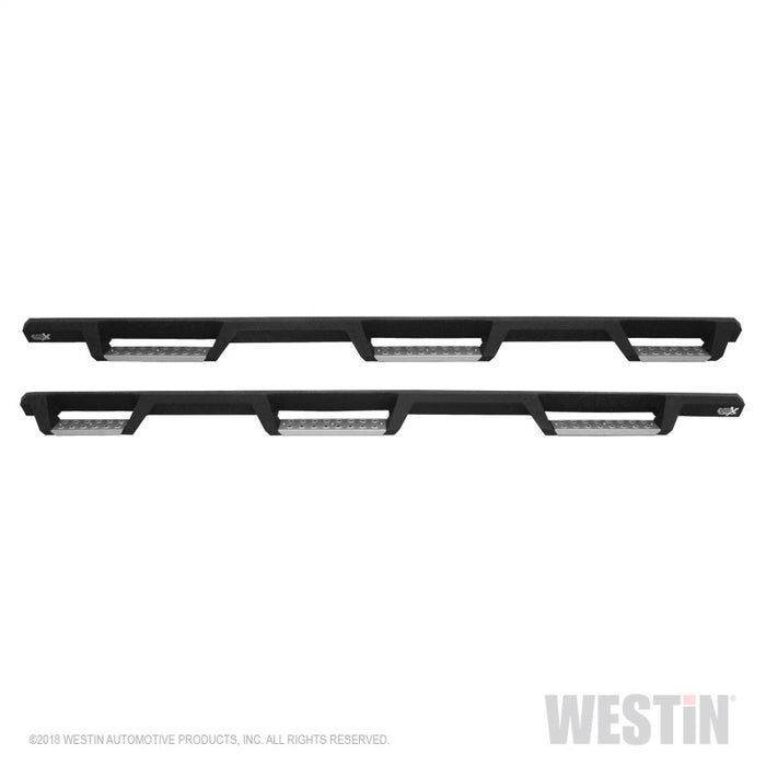 Marchepieds Westin 14-18 Chevrolet Silverado 1500 DC 6,5 pi HDX en acier inoxydable avec barre de protection Nerf W2W - Tex. Blk