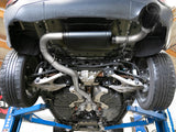 Échappement Cat-Back HD 3 pouces 304 SS à gros alésage aFe avec embouts noirs pour Jeep Grand Cherokee (WK2) 14-19 V6-3,6 L