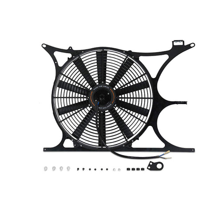 Kit de carénage de ventilateur en aluminium Mishimoto 92-99 pour BMW E36 Performance avec contrôleur de ventilateur électrique (NPT et sonde inclus)