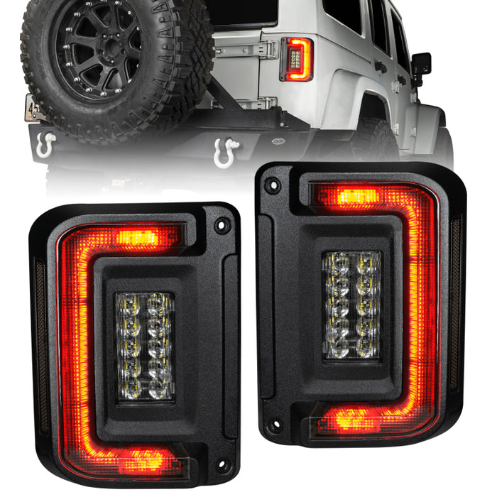 Feux arrière à LED encastrés Oracle 07-17 Jeep Wrangler JK - Teintés VOIR LA GARANTIE