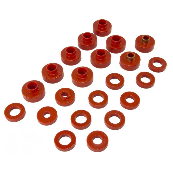 Kit de montage de carrosserie Rugged Ridge Rouge 76-79 22 pièces