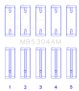 King Engine Bearings Kia/Mazda DOHC 16 Valve/SOHC 16 Valve/SOHC 8 Valve (Size STD) Main Bearing Set