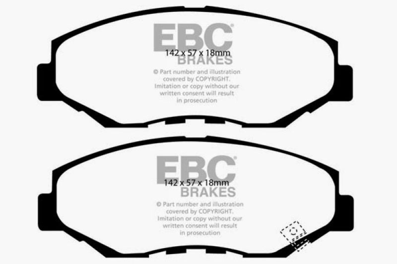 Plaquettes de frein avant EBC 02-04 Honda CR-V 2.4 Greenstuff