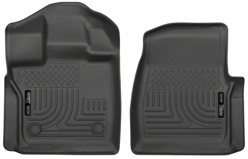 Revêtements de sol avant noirs Husky Liners 15-23 pour camionnette à cabine standard Ford F-150 WeatherBeater