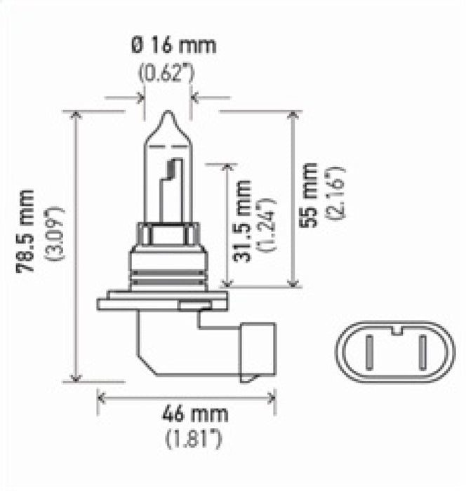 Ampoule Hella 9005/HB3 12V 65W P20d T4