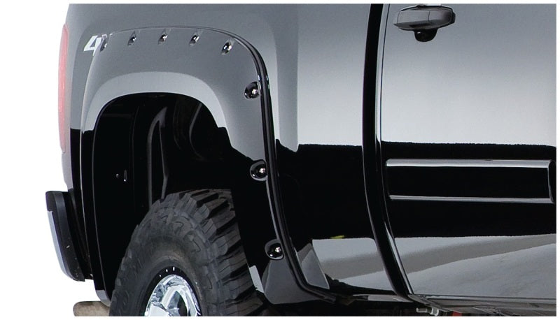 Élargisseurs de benne Bushwacker 07-13 Chevy Silverado 1500 Fleetside Pocket Style 2 pièces 78,7/97,6 po - Noir