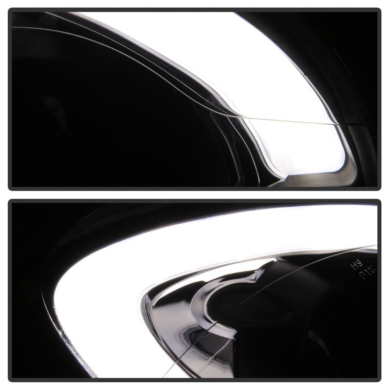 Phares Spyder Mini Cooper Countryman 11-15 - Modèle halogène uniquement - Noir PRO-YD-MCO11-DRL-BK