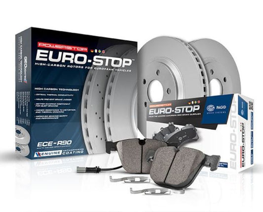 Power Stop 16-19 Mini Cooper Clubman Front Euro-Stop Brake Kit