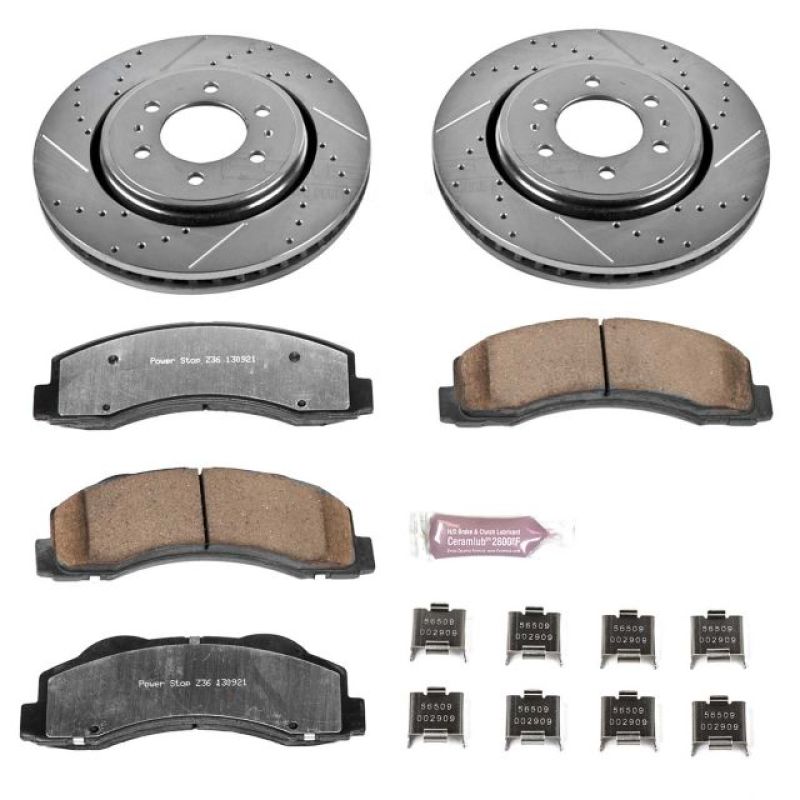 Kit de freins avant Power Stop 10-18 pour camion et remorquage Ford Expedition Z36