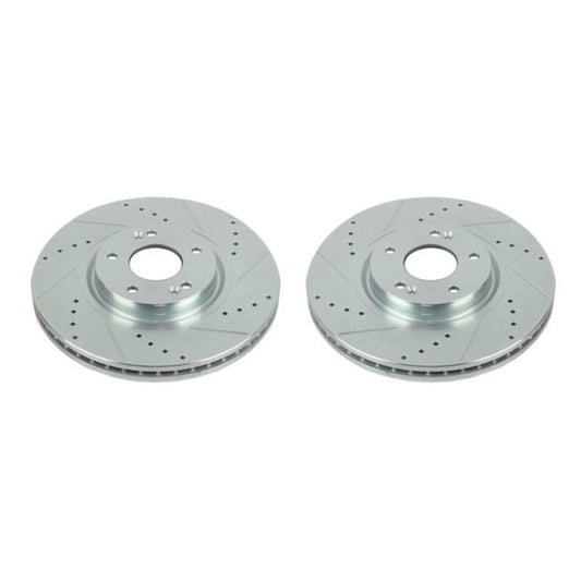 Power Stop 07-12 Hyundai Veracruz Front Evolution Drilled & Slotted Rotors - Pair