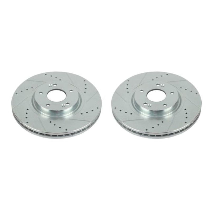 Disques de frein avant Power Stop 07-12 Hyundai Veracruz Evolution percés et fendus - Paire