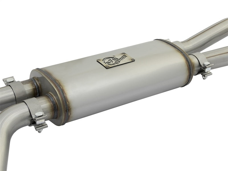 Échappement arrière de catalyseur aFe POWER Rebel Series 2-1/2 po 409 SS avec embouts polis 16-17 Nissan Titan V8 5,6 L