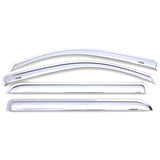 Déflecteurs de vitres avant et arrière AVS 99-16 Ford F-250 Super Duty Supercrew Ventvisor 4 pièces - Chrome