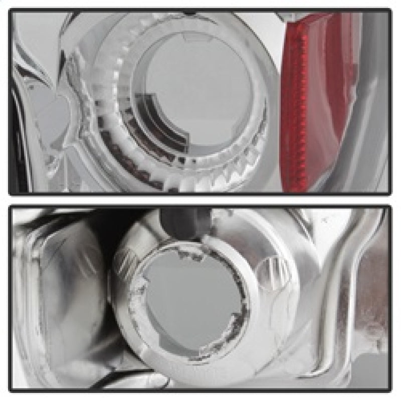 Feux arrière de style européen chromés pour Ford F150 Spyder 87-96/Ford Bronco 88-96 ALT-YD-FF15089-C