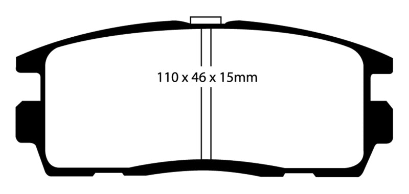 Plaquettes de frein arrière EBC 10+ Chevrolet Equinox 2.4 Greenstuff