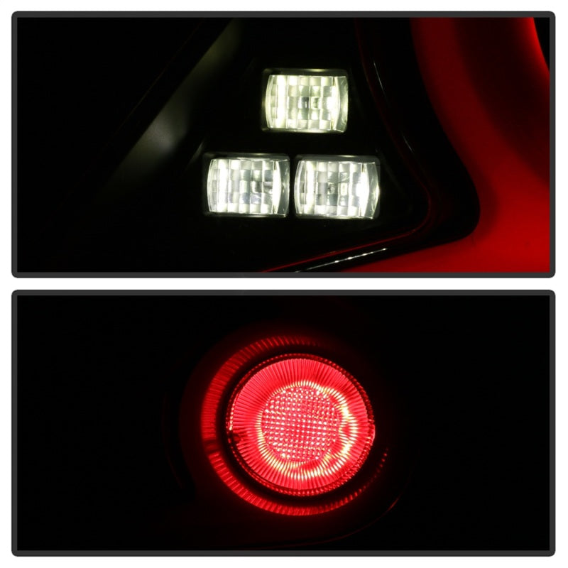 Feux arrière à LED Spyder 16-19 Honda Civic 4 portes - Noir - ALT-YD-HC164D-LB-BK