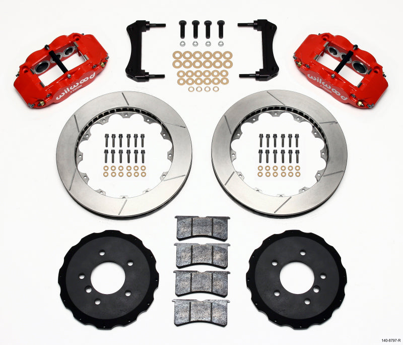 Kit de chapeau avant Wilwood Narrow Superlite 6R 13,06 pouces Rouge E36 BMW M3