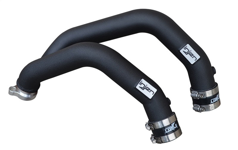 Tuyau de charge interne en aluminium Injen 15-16 pour BMW M3 (F80)/M4 (F82/83) 3,0 L L6 Twin Turbo 2 pièces - Noir froissé