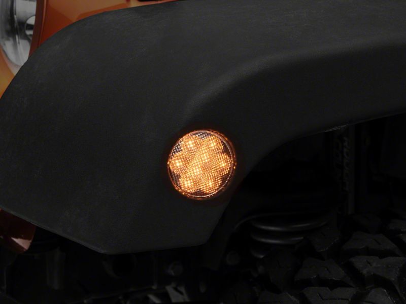 Feux de position latéraux à LED Raxiom 07-18 Jeep Wrangler JK Axial Series - Transparent