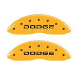 MGP 4 Caliper Covers Engraved F & R Broken D/Dodge Yellow Finish Black Char 2007 Dodge Durango