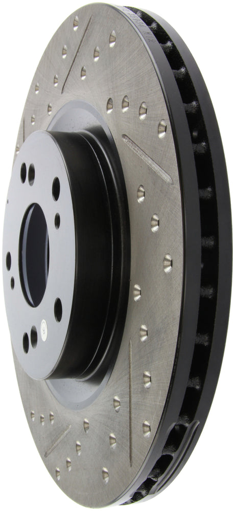 Rotor avant droit rainuré et percé StopTech 02-06 Acura RSX Type S / 06-09 Honda Civic Si