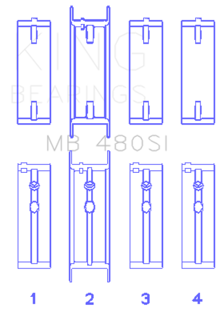 Ensemble de roulements principaux King Buick V6