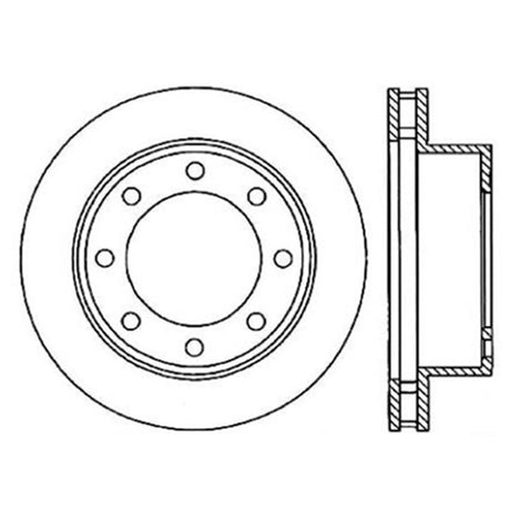 Disque de frein avant gauche fendu CRYO StopTech Power Slot 00-05 Ford Excursion / 99-04 F250/F350