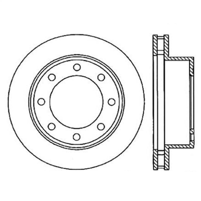 Disque de frein avant gauche fendu CRYO StopTech Power Slot 00-05 Ford Excursion / 99-04 F250/F350