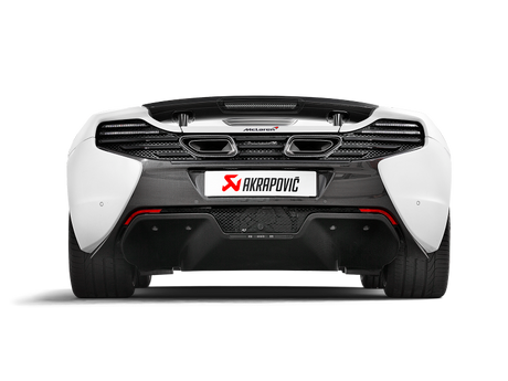 Ligne Slip-On Akrapovic 14-17 McLaren 650S/650S Spyder (titane) avec embouts en carbone