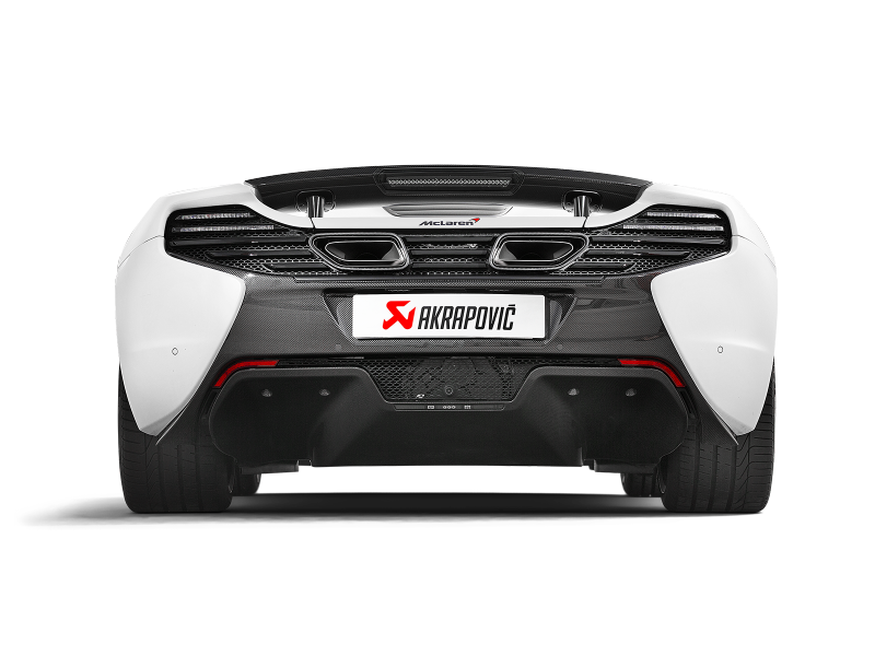 Ligne Slip-On Akrapovic 14-17 McLaren 650S/650S Spyder (titane) avec embouts en carbone