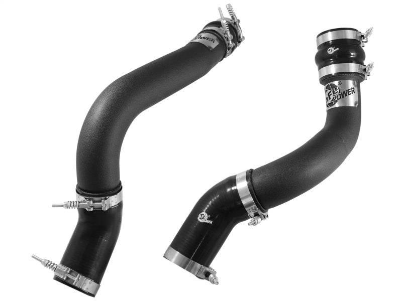 Kit de tubes de refroidisseur intermédiaire noirs aFe BladeRunner 3 pouces pour côté chaud et froid pour Dodge RAM Diesel 6,7 L (td) 13-14