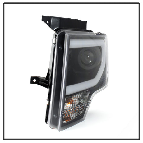 Phares de projecteur Spyder Ford F150 09-14 Modèle halogène - Barre lumineuse DRL Blk PRO-YD-FF15009-LBDRL-BK