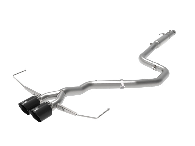 aFe Takeda Exhaust Cat-Back 19-20 Hyundai Veloster 304SS Échappement à double embout noir